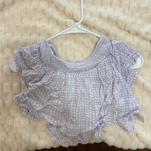 Lavender Crop Top